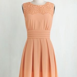 Brand New V.I.Pleased Dress in Peach